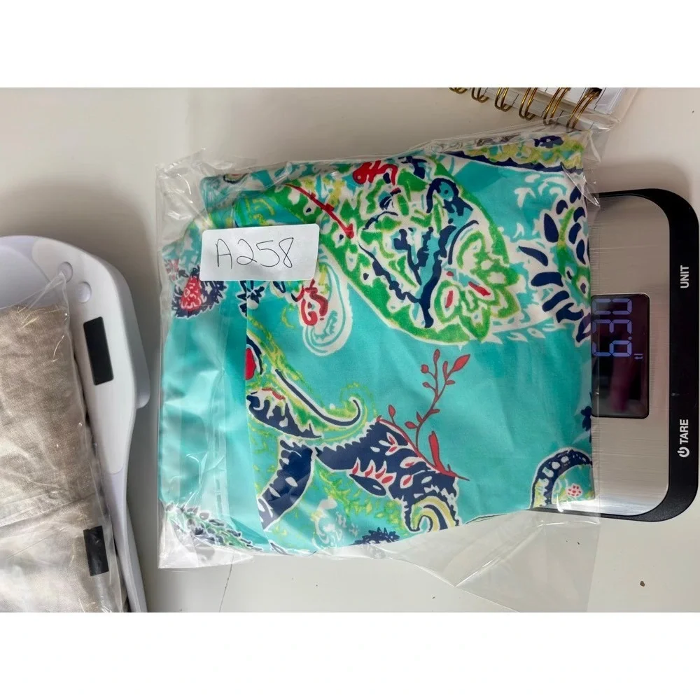 Aryeh Paisley Print Skort Aqua Paisley Sz L Tennis Pickleball Resort Beach - Picture 13 of 13